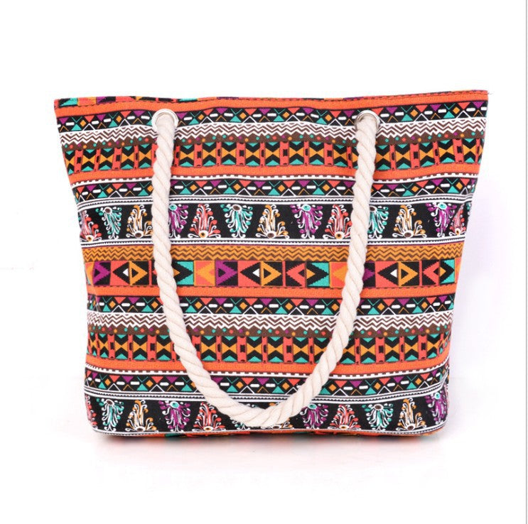 Große Strandtasche mit Ethno-Muster Skanto