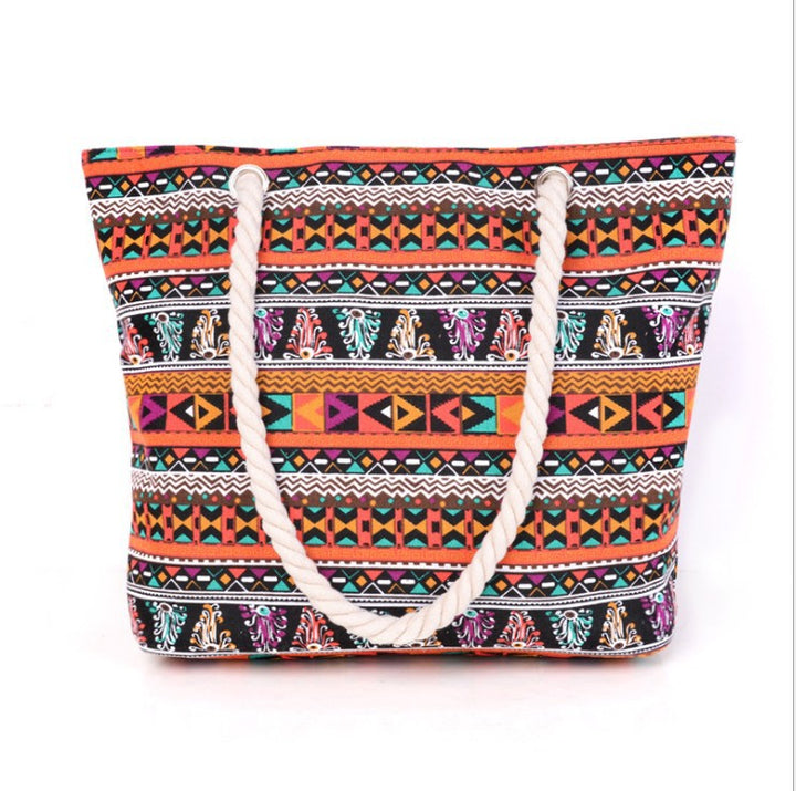 Große Strandtasche mit Ethno-Muster Skanto
