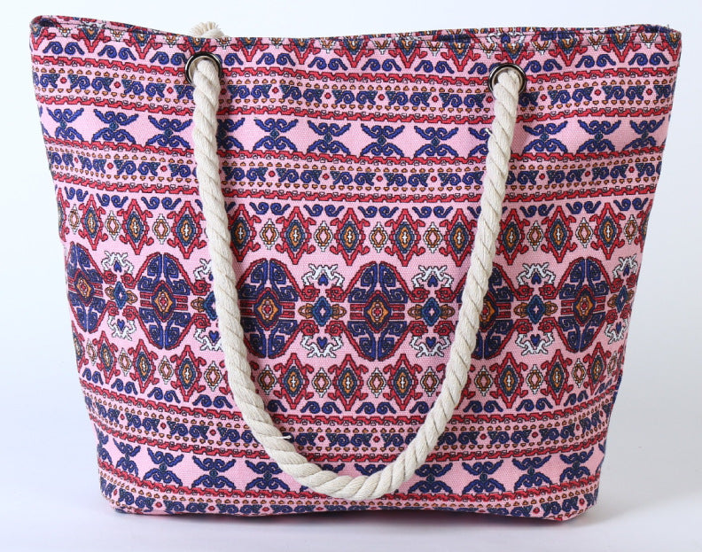 Große Strandtasche mit Ethno-Muster Skanto