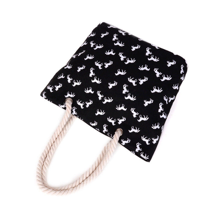 Strandtasche mit verspieltem Pferdemuster Skanto