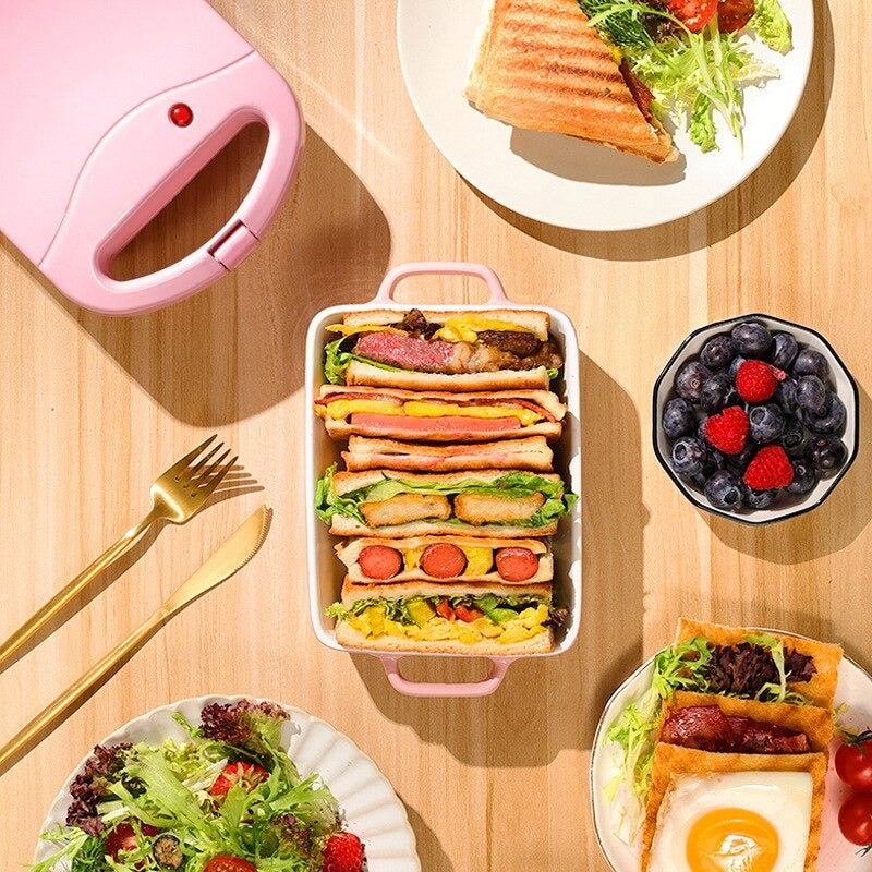 Skanto | 2-in-1 Sandwichmaker & Toaster | Antihaft-Automatikplatten für schnelles Frühstück, Snacks & einfache Reinigung