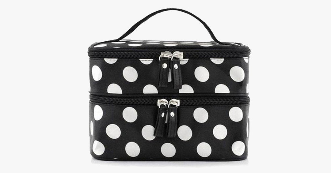 Skanto | Make-up-Tasche mit Polka Dots