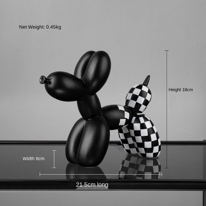 Skanto | Schwarz-weißer Ballonhund