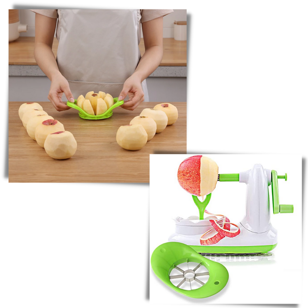 Obstschäler mit Handkurbel
