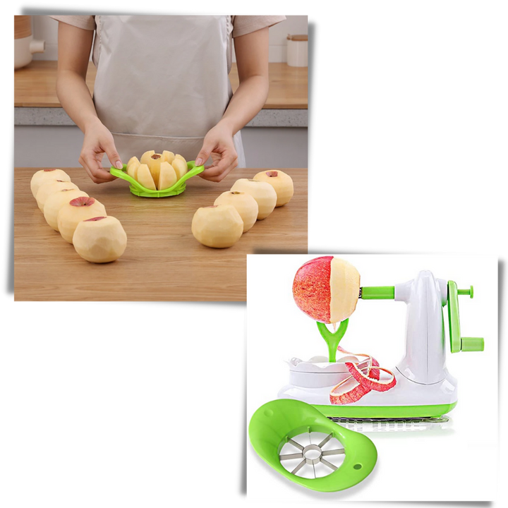 Obstschäler mit Handkurbel
