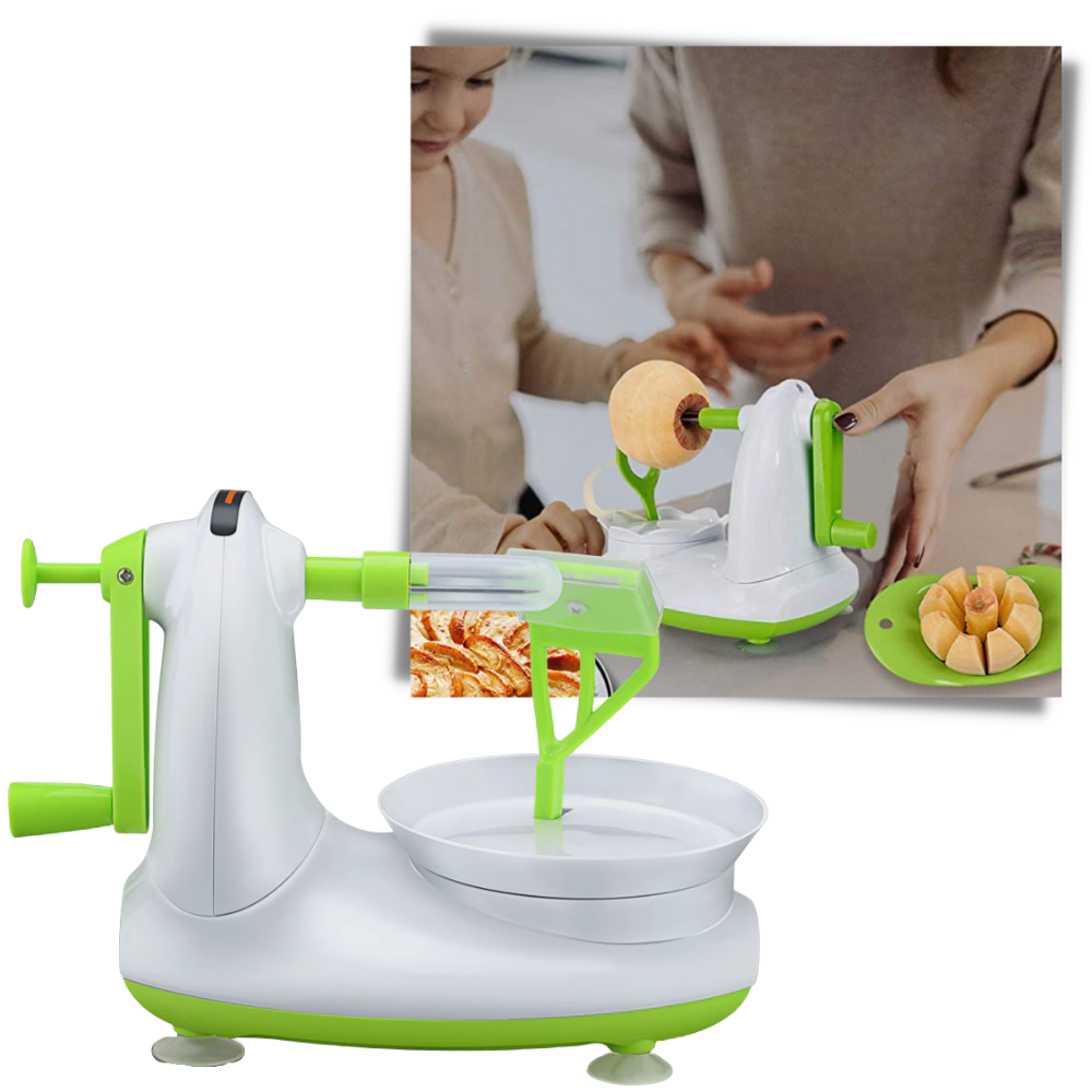 Obstschäler mit Handkurbel