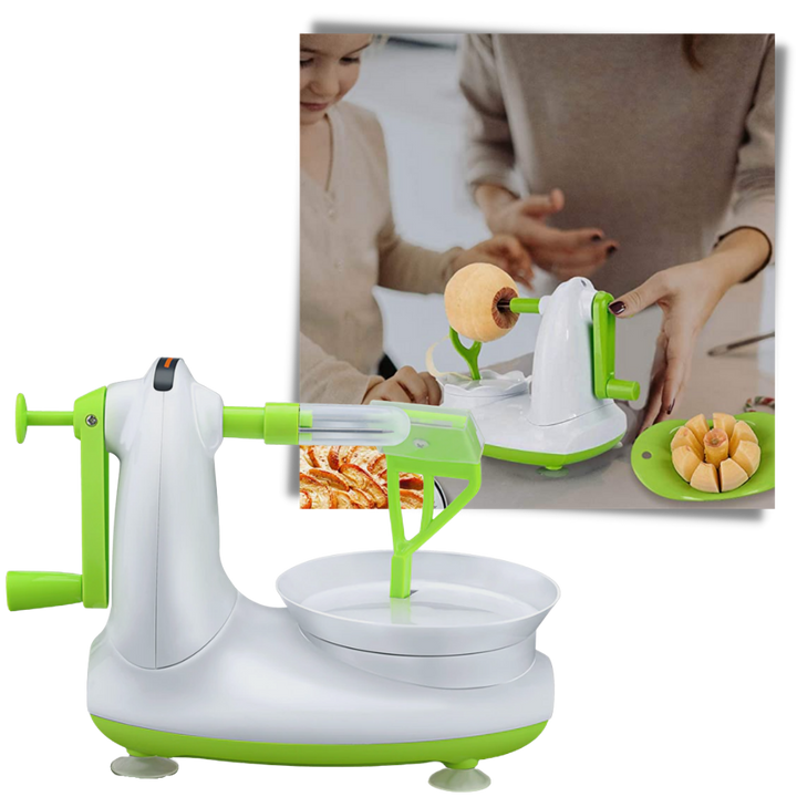 Obstschäler mit Handkurbel