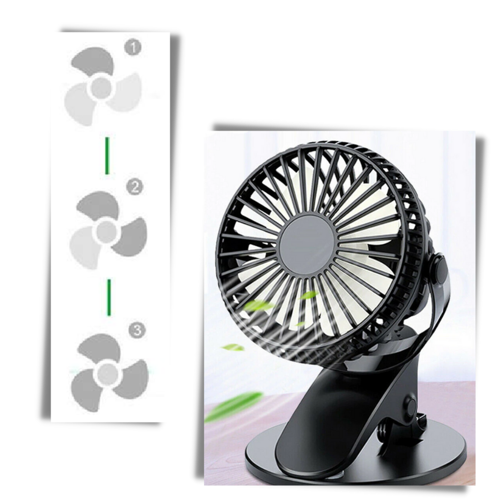 Tragbarer wiederaufladbarer USB-Ventilator