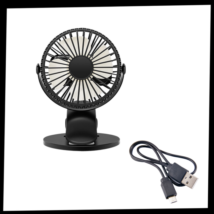 Tragbarer wiederaufladbarer USB-Ventilator