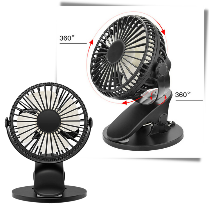 Tragbarer wiederaufladbarer USB-Ventilator