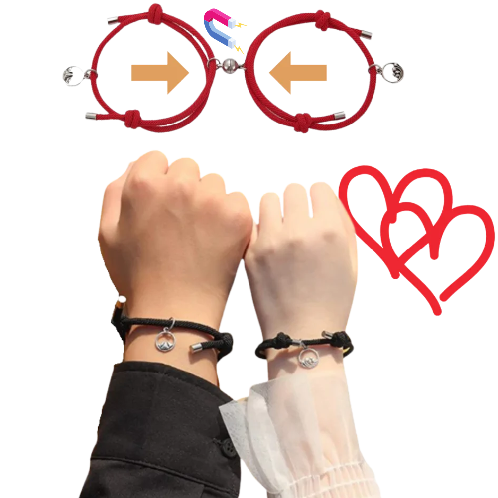 2er-Set magnetische Partnerarmbänder