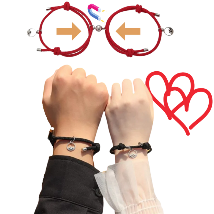 2er-Set magnetische Partnerarmbänder