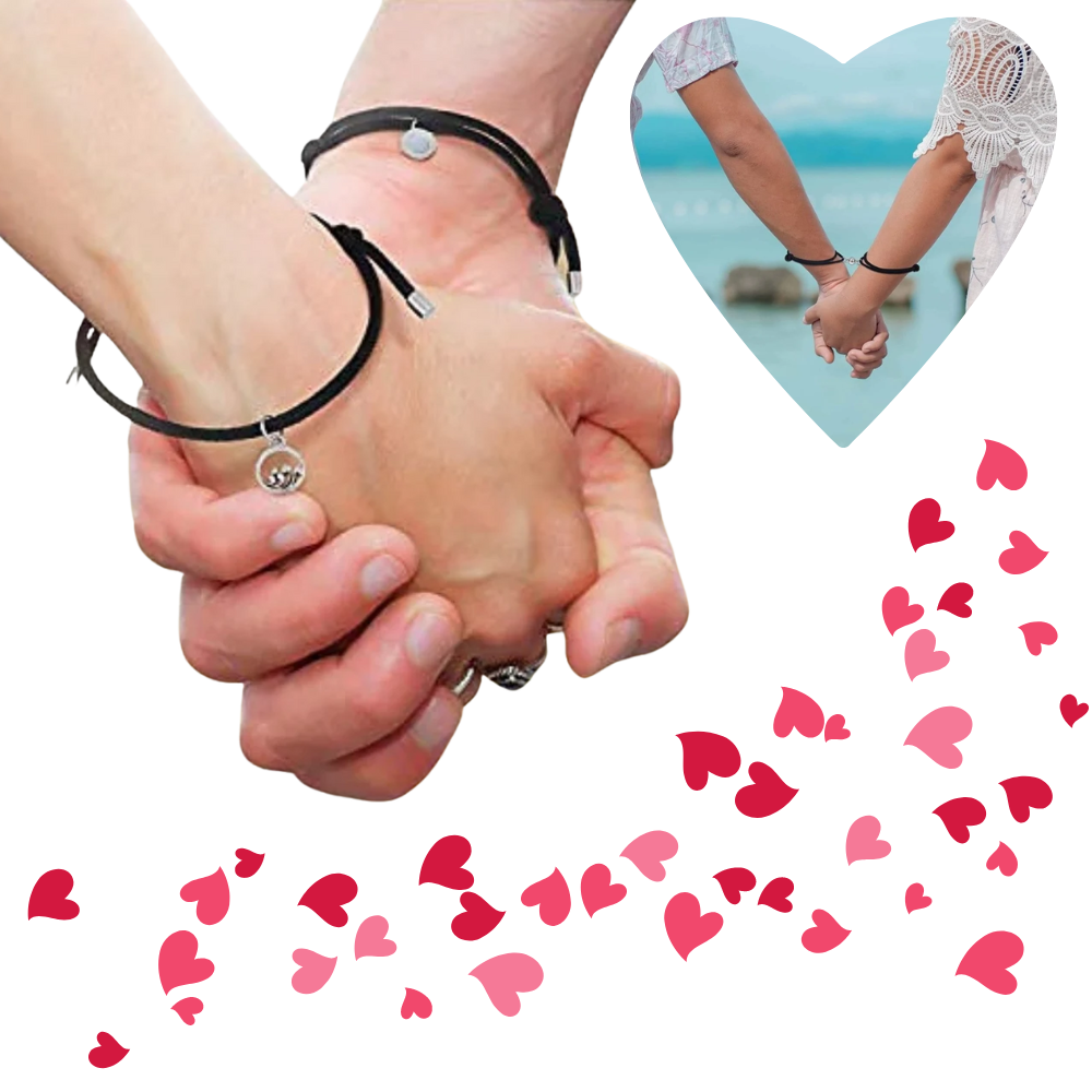 2er-Set magnetische Partnerarmbänder