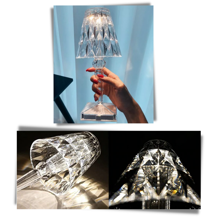 Schreibtischlampe aus Acrylkristall