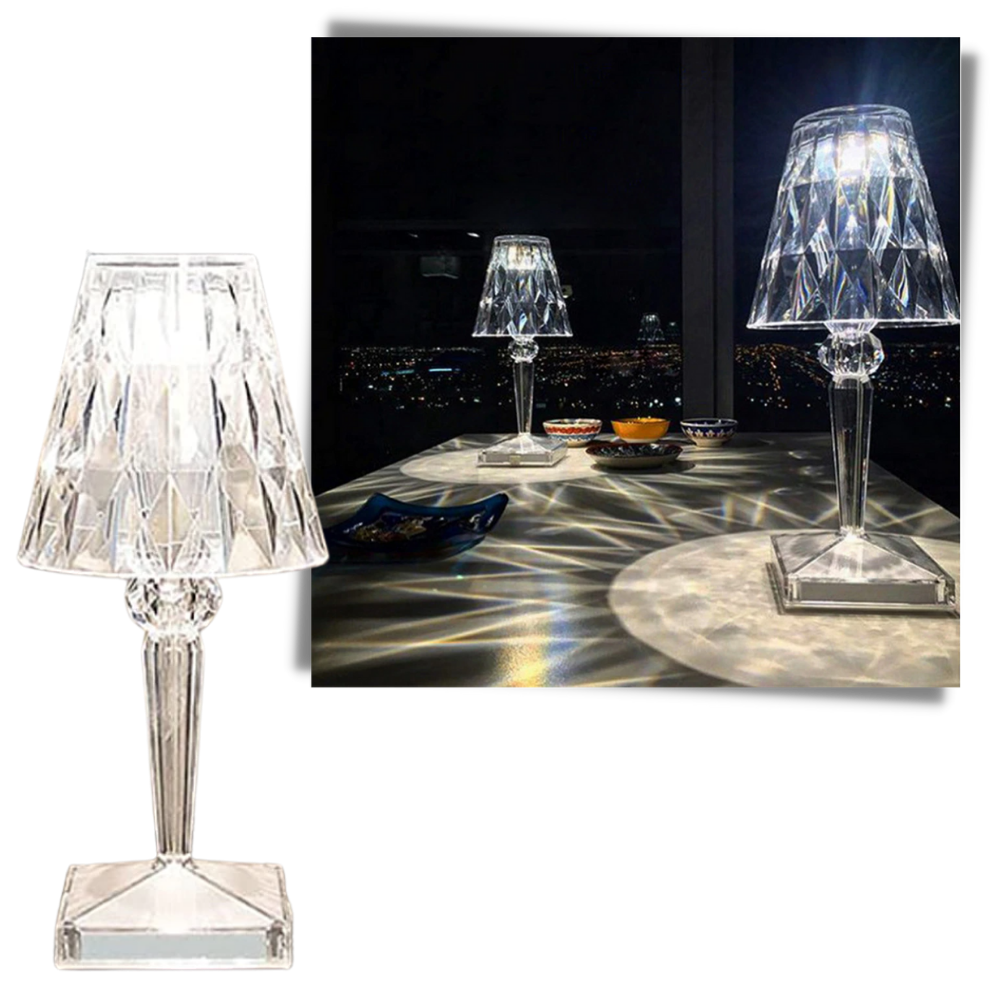 Schreibtischlampe aus Acrylkristall
