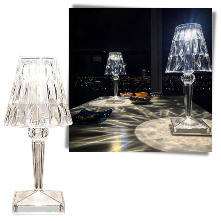 Schreibtischlampe aus Acrylkristall