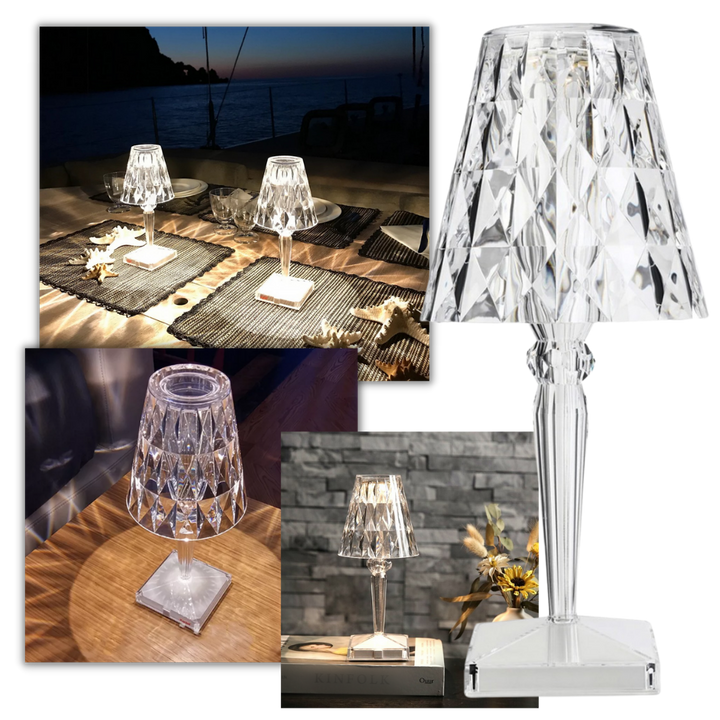 Schreibtischlampe aus Acrylkristall