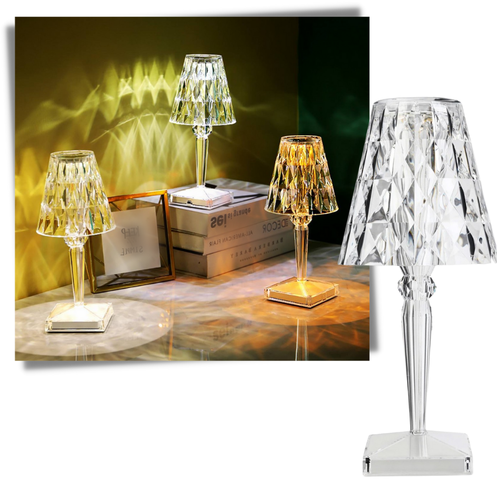 Schreibtischlampe aus Acrylkristall