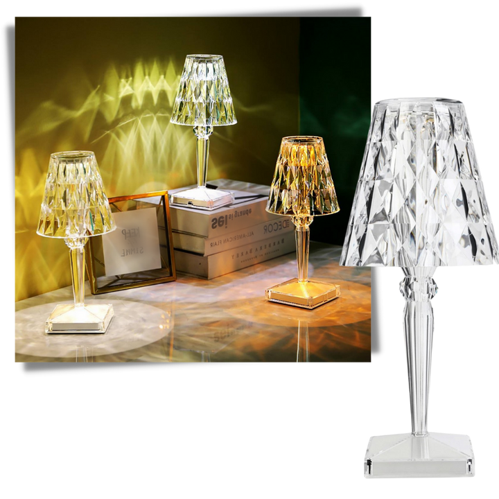 Schreibtischlampe aus Acrylkristall