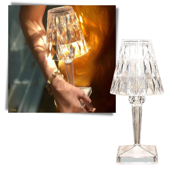Schreibtischlampe aus Acrylkristall