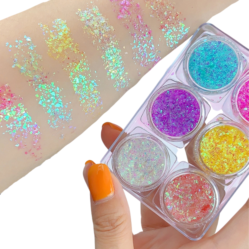 Glitzer-Set für Gesicht und Körper