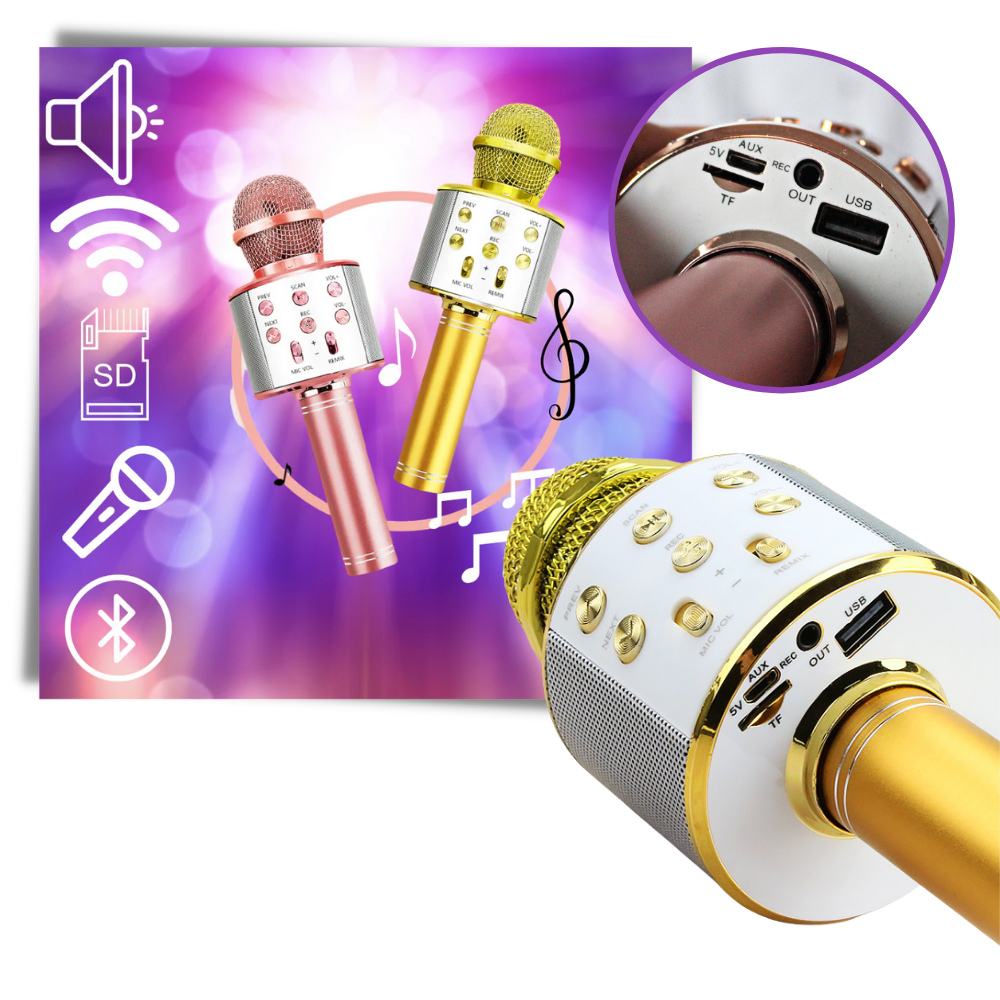 Kabelloses Bluetooth Karaoke Mikrofon