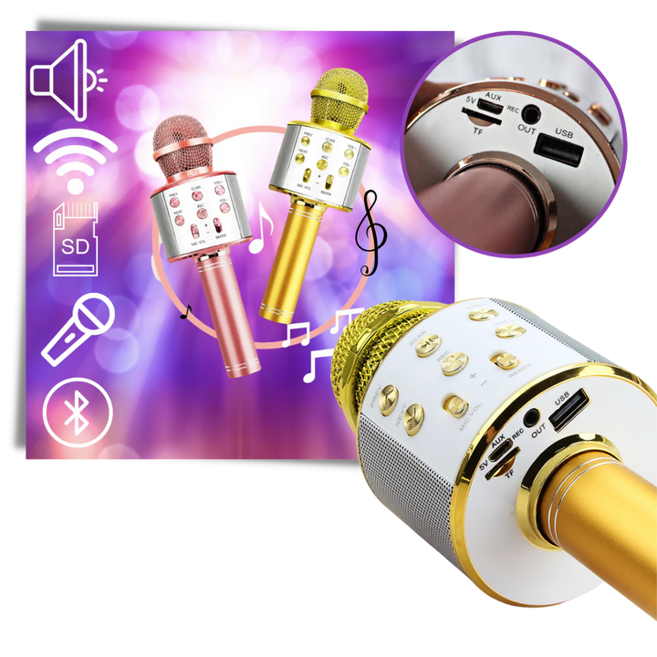 Kabelloses Bluetooth Karaoke Mikrofon