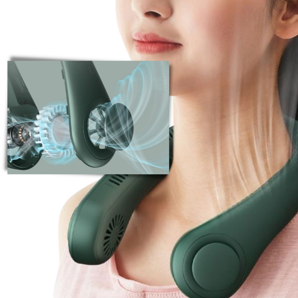 Tragbarer Mini-Halsventilator, wiederaufladbar