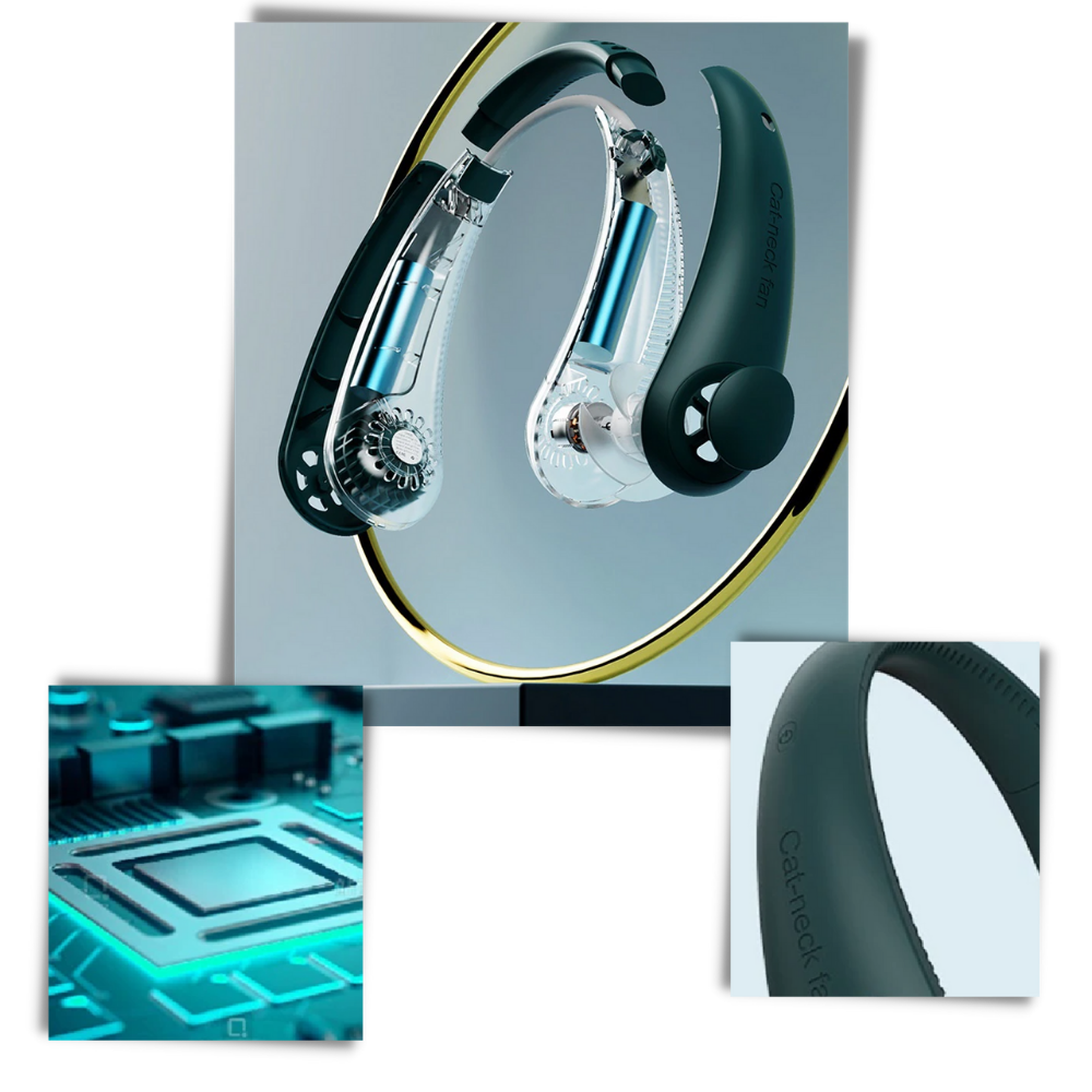 Tragbarer Mini-Halsventilator, wiederaufladbar