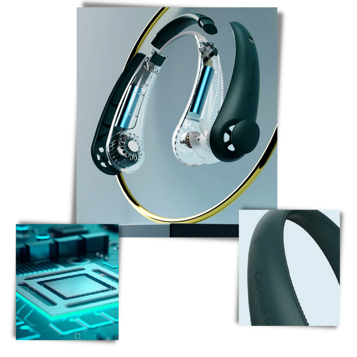 Tragbarer Mini-Halsventilator, wiederaufladbar