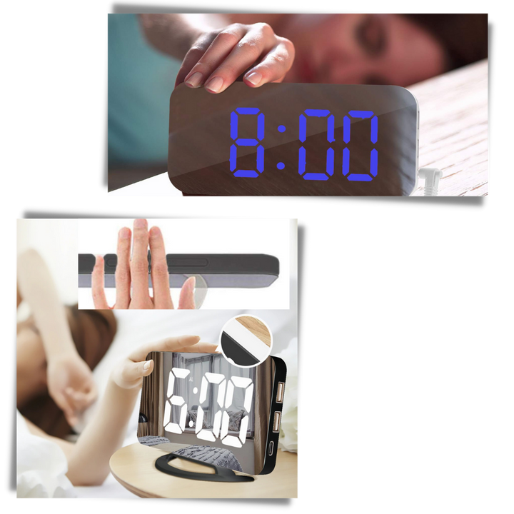Multifunktionale digitale Spiegeltischuhr