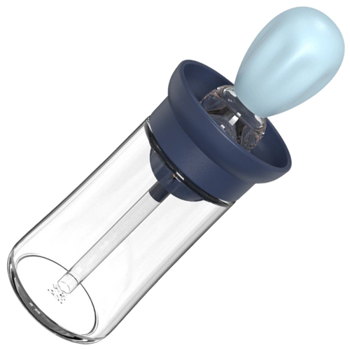 Glas-Ölflasche mit Pinsel