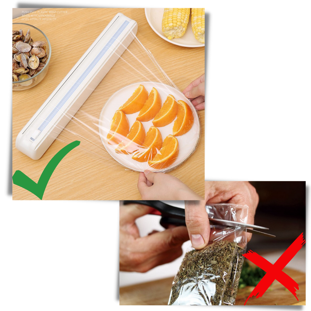 Frischhaltefolien-Spender und -Schneider