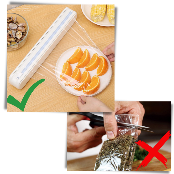 Frischhaltefolien-Spender und -Schneider