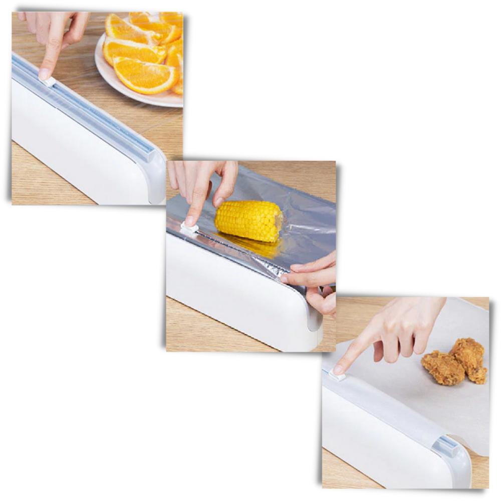 Frischhaltefolien-Spender und -Schneider