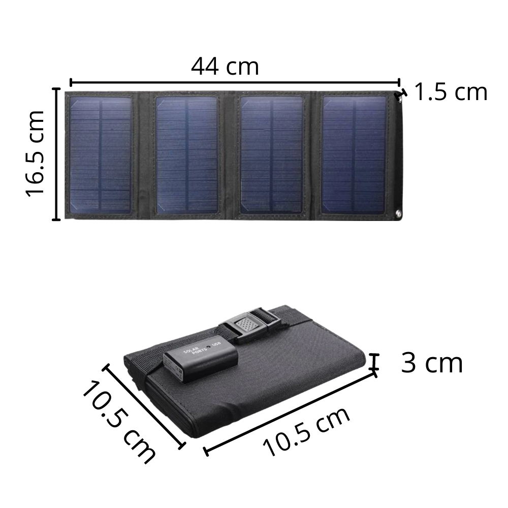 Tragbares Solarladegerät mit USB-Anschluss
