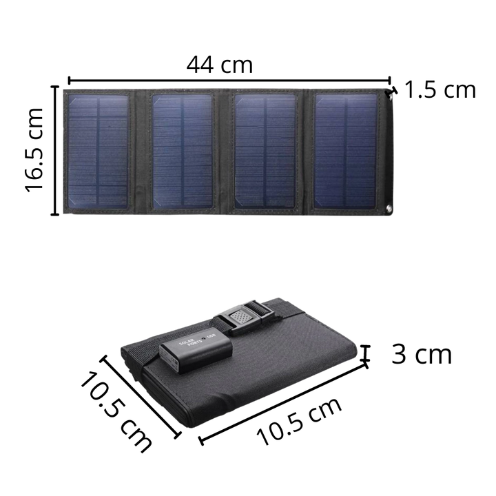 Tragbares Solarladegerät mit USB-Anschluss