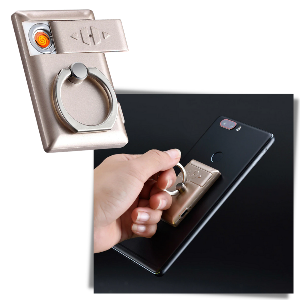 Handyring mit Feuerzeug