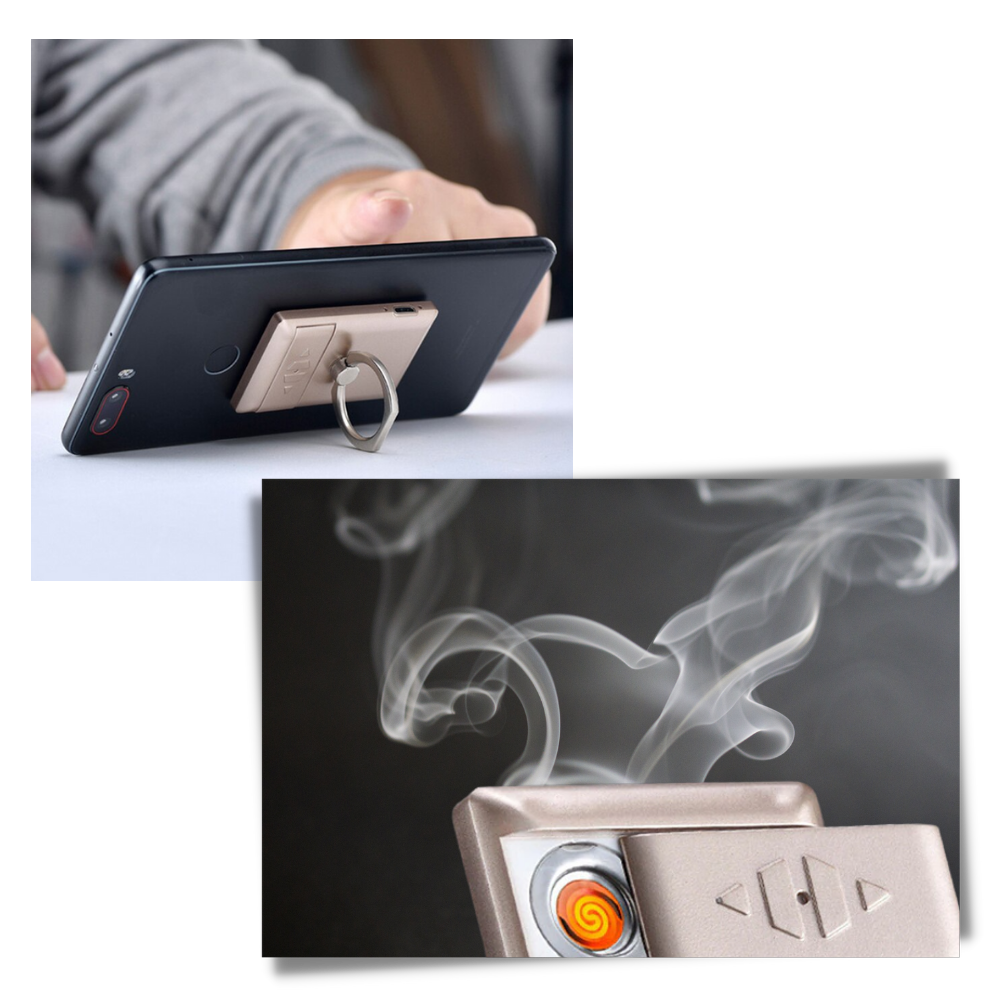 Handyring mit Feuerzeug