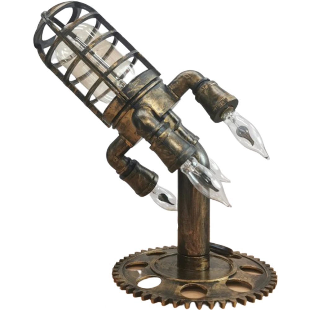 Raketenförmige LED-Lampe
