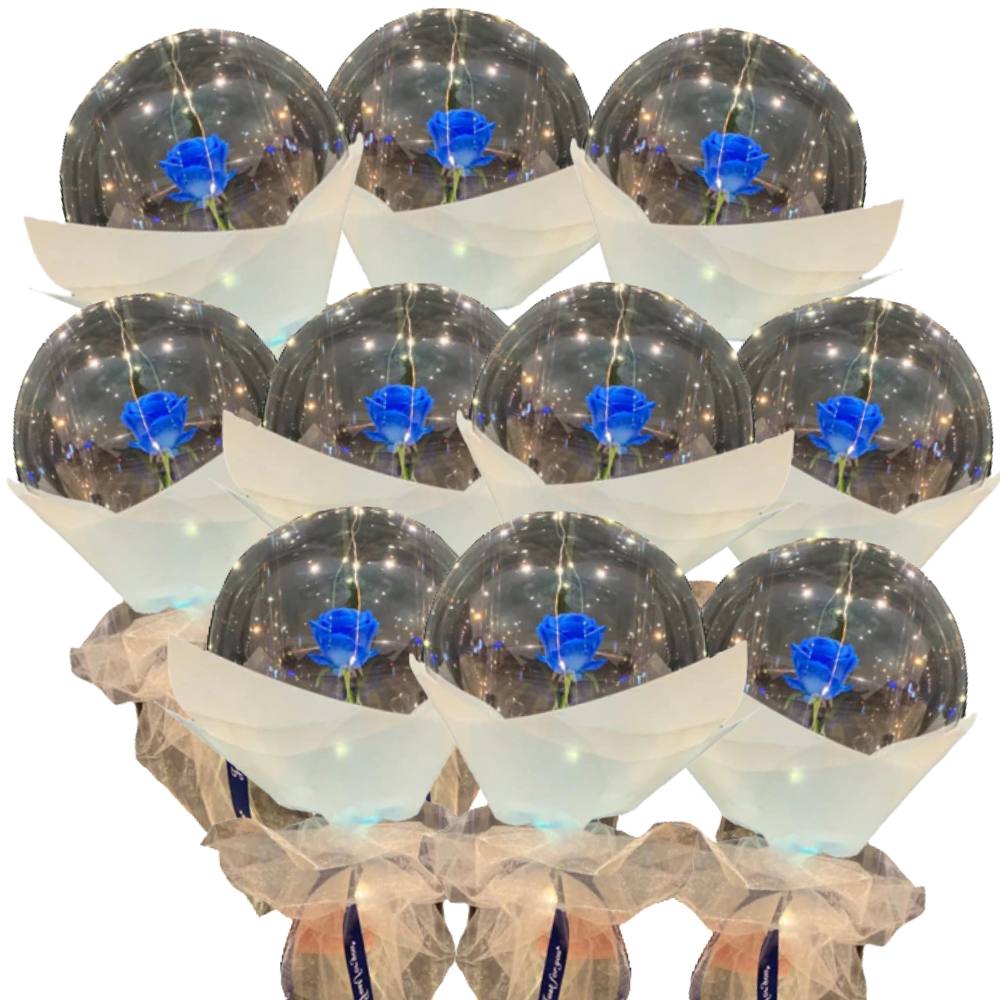 Schöne Rosen-LED-Ballon