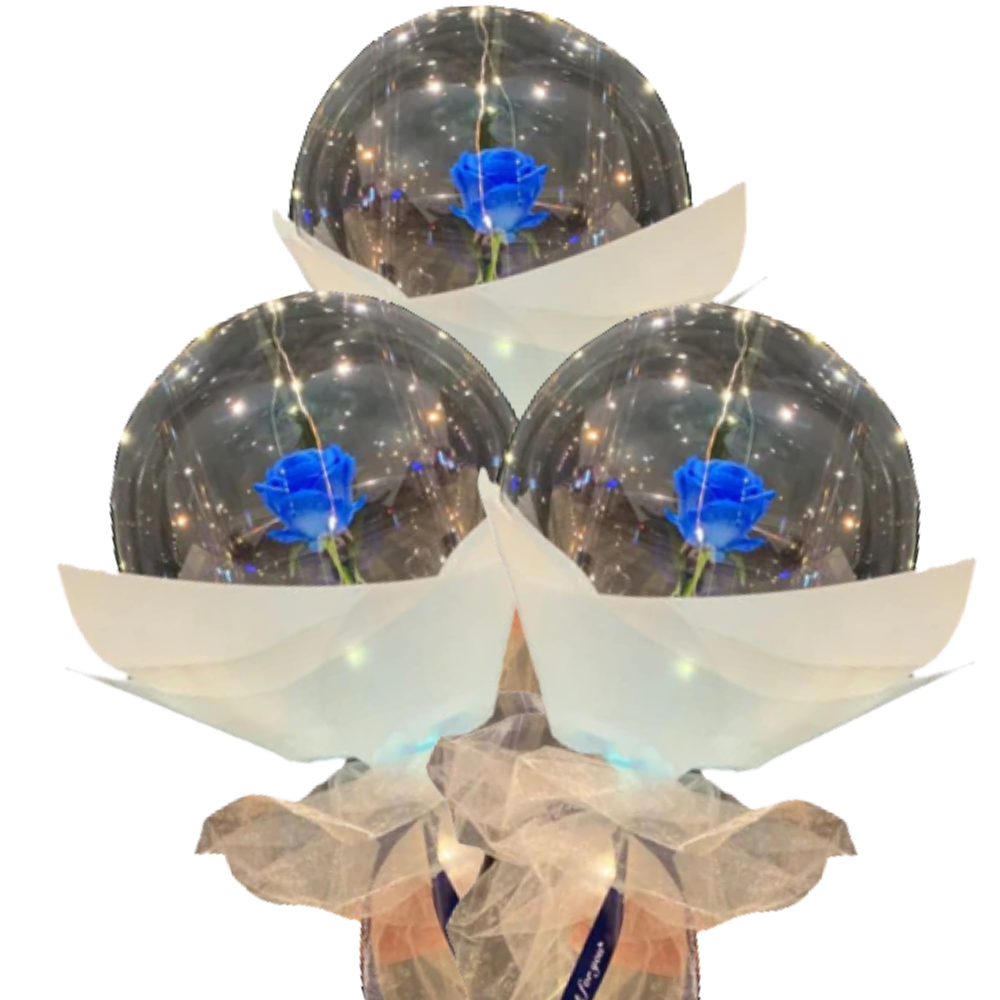 Schöne Rosen-LED-Ballon