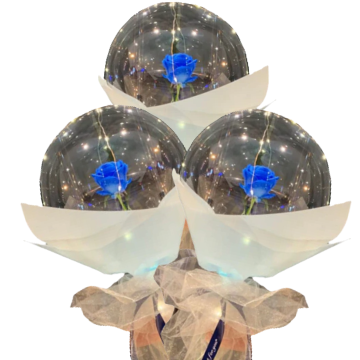 Schöne Rosen-LED-Ballon