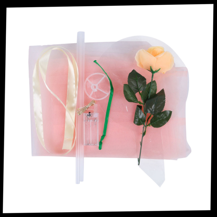 Schöne Rosen-LED-Ballon