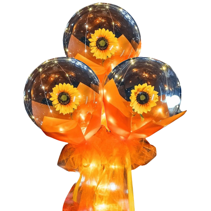 Schöne Rosen-LED-Ballon