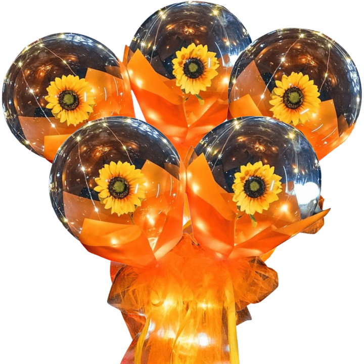 Schöne Rosen-LED-Ballon
