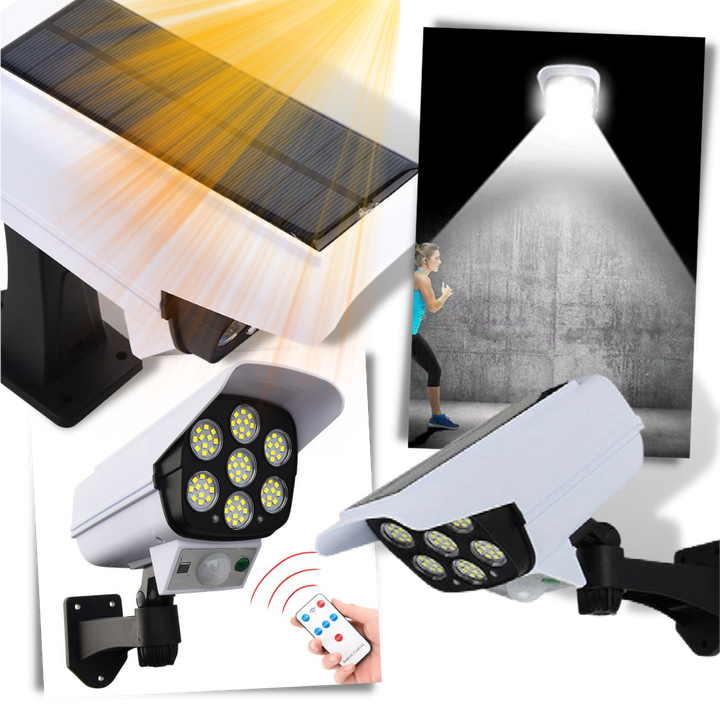 Solarbetriebene LED-Lampe mit Bewegungssensor