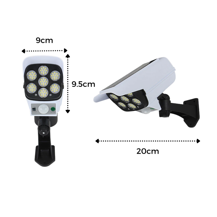 Solarbetriebene LED-Lampe mit Bewegungssensor