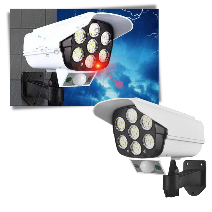 Solarbetriebene LED-Lampe mit Bewegungssensor