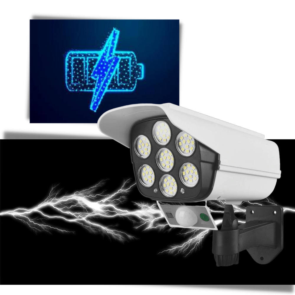 Solarbetriebene LED-Lampe mit Bewegungssensor